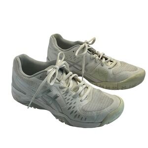 ASICS Gel-Challenger 12 White Silver Tennis Shoes 1042A041 Womens‎ 8.5